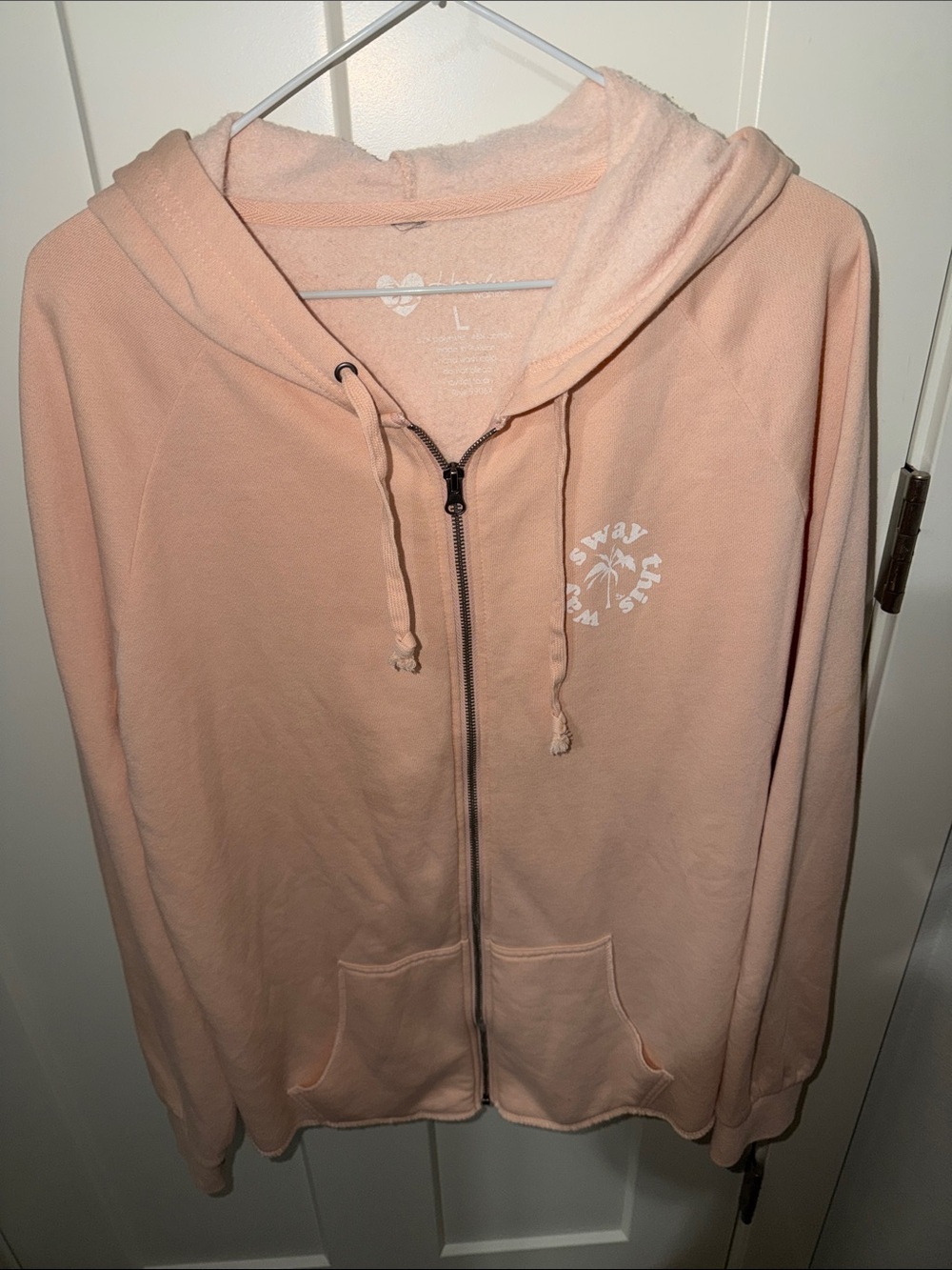NWT Honolua Peach Pullover Hoodie with Heart Logo H1